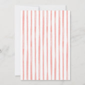 ピンクボウハンドドードルアフタヌーンティーブライダルシャワー 招待状 (裏面)