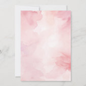 ピンクボウパンケーキベビーシャワーブランチ招待状 招待状 (裏面)