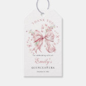 ピンクボウパールクインチェニェラありがとう ギフトタグ (正面)