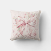 ピンクボウパールコケガーリーット クッション (正面)