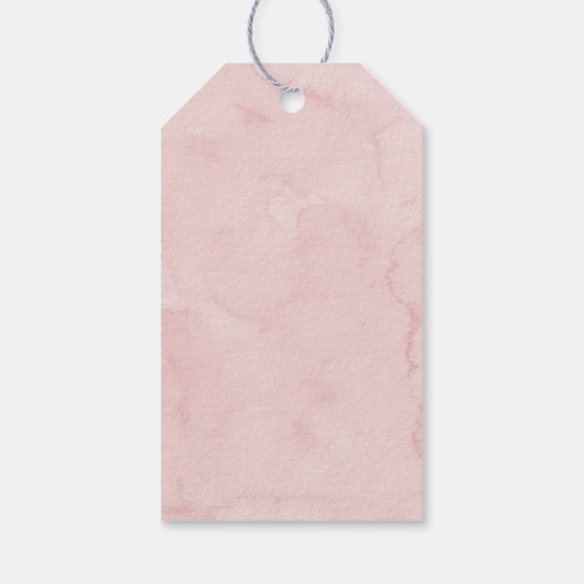 ピンクボウファースト誕生日ありがとう ギフトタグ (裏面)