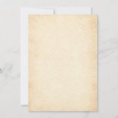 ピンクボウフローラチャプター1最初の誕生日女の子 招待状 (裏面)