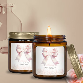 ピンクボウフローラベビーシャワー スクエアシール