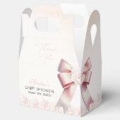 ピンクボウフローラベビーシャワー フェイバーボックス (オープン)