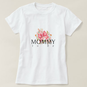 ピンクボウフローラベビースシャワー Tシャツ
