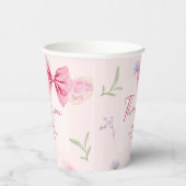 ピンクボウフローラリトル恋しく思オネダーフル 紙コップ (右)