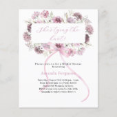 ピンクボウフローラ結び目ブライダルシャワー (正面)