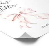 ピンクボウブックスベビーテーブル標識用 ポスター (角)