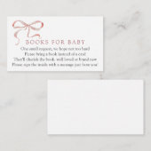 ピンクボウブックスベビー依頼 エンクロージャーカード (正面/裏面)