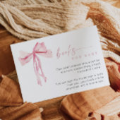 ピンクボウブックスベビー挿入カード赤面ガール エンクロージャーカード