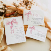 ピンクボウブックスベビー挿入カード赤面ガール エンクロージャーカード