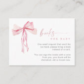 ピンクボウブックスベビー挿入カード赤面ガール エンクロージャーカード (正面)