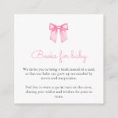 ピンクボウブックスベビー エンクロージャーカード (正面)