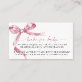 ピンクボウブックベビーエンクロージャカード エンクロージャーカード (正面)