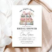 ピンクボウブック新しいチャプター開始ブライダルシャワー 招待状