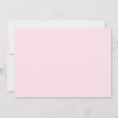 ピンクボウブティック1st誕生日パーティー写真 招待状 (裏面)