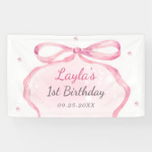 ピンクボウブティック1st誕生日パーティー