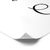 ピンクボウブライダルシャワーギフト&カード ポスター (角)