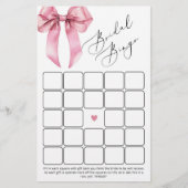 ピンクボウブライダルシャワービンゴゲーム (正面)