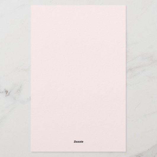 ピンクボウブライダルシャワービンゴゲーム 便箋 (裏面)