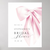 ピンクボウブライダルシャワーポスター ポスター (正面)