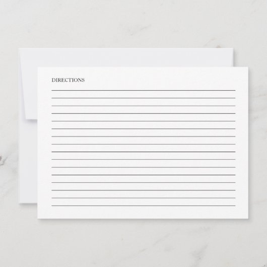 ピンクボウブライダルシャワーレシピカード 招待状 (裏面)