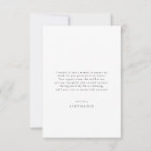 ピンクボウブライダルシャワー サンキューカード (裏面)