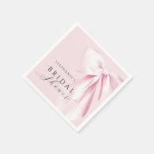 ピンクボウブライダルシャワー スタンダードカクテルナプキン (角)