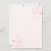 ピンクボウブランチ&バブリーブライダルシャワー 招待状 (裏面)