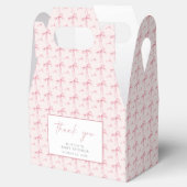 ピンクボウベイビーシャワーお気に入りボックス赤面コケットガール フェイバーボックス (オープン)