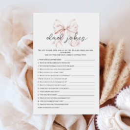 ピンクボウベイビーシャワーパパジョークアクティビティゲーム