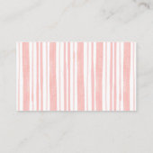 ピンクボウベイビーシャワーミニマリストベビー エンクロージャーカード (裏面)