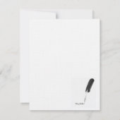 ピンクボウベイビーシャワー招待状 招待状 (裏面)