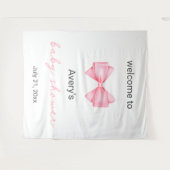 ピンクボウベイビーシャワー タペストリー (正面(横))