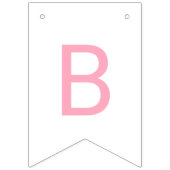 ピンクボウベイビーシャワー バンティングフラッグ (第3の旗)