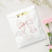 ピンクボウベイビーシャワー フェイバーバッグ (封をした状態)