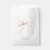 ピンクボウベイビーシャワー フェイバーバッグ (正面)