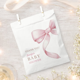 ピンクボウベイビーシャワー フェイバーバッグ
