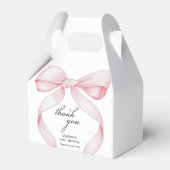 ピンクボウベイビーシャワー フェイバーボックス (裏面サイド)