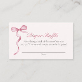 ピンクボウベビーおむつ要求エンクロージャカード エンクロージャーカード
