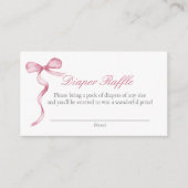 ピンクボウベビーおむつ要求エンクロージャカード エンクロージャーカード (正面)