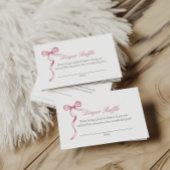 ピンクボウベビーおむつ要求エンクロージャカード エンクロージャーカード