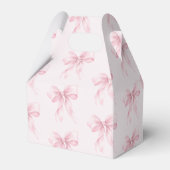ピンクボウベビーガールシャワーエレガント フェイバーボックス (裏面サイド)