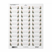 ピンクボウベビーザコールド外差出人住所 ラベル (フルシート)