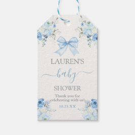 ピンクボウベビーベイビーシャワーボーイギフトラベル ギフトタグ