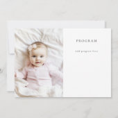 ピンクボウベビー命名式 サンキューカード (裏面)