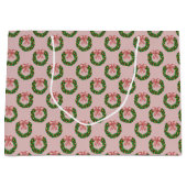 ピンクボウホリデイリース ラージペーパーバッグ (正面)