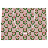 ピンクボウホリデイリース ラージペーパーバッグ (裏面)