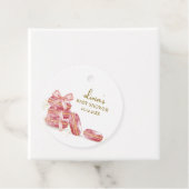 ピンクボウボンジュールベベフランスのーマカロンベビーシャワー フェイバータグ (インサイチュ)