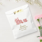 ピンクボウボンジュールベベフランスのーマカロンベビーシャワー フェイバーバッグ (封をした状態)